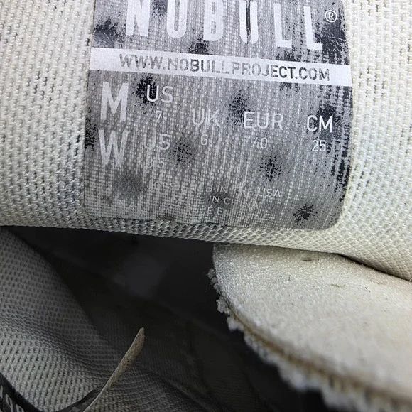 Nobull Womens 8.5 Men 7 Outwork High Top White Athletic Gym Workout Trainer Turf - Picture 8 of 9